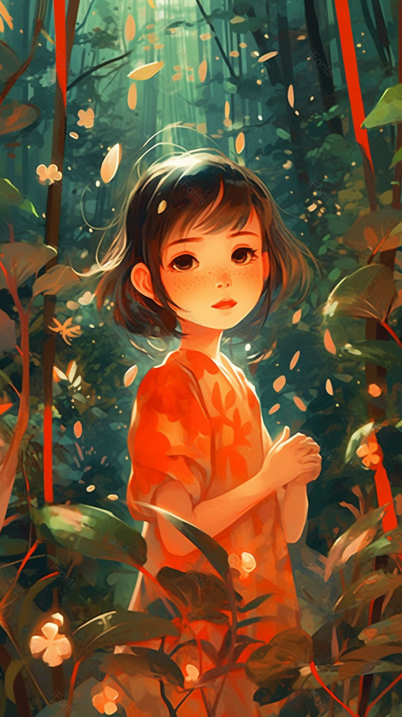 女孩握着双手特写插画壁纸,插画/手绘图,插画/手绘图库,插画/手绘图下载,插画/手绘